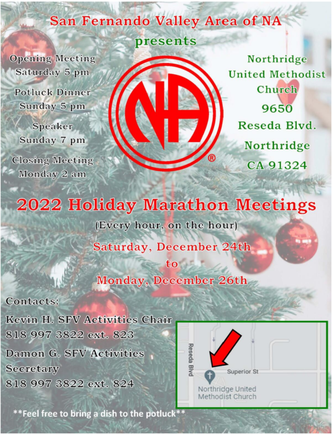 Announcements Events West End Area of Narcotics Anonymous